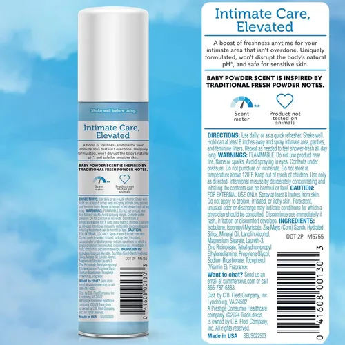 Spray Femenino Baby Powder 2oz 24u