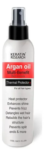 Spray Protector Térmico Keratin Research 118ml Anti Frizz