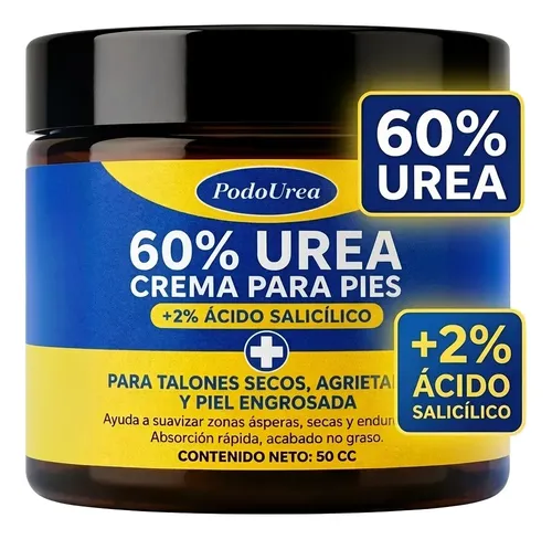 Podourea Crema Para Pies 60% Urea Ideal Pie Diabetico 50cc