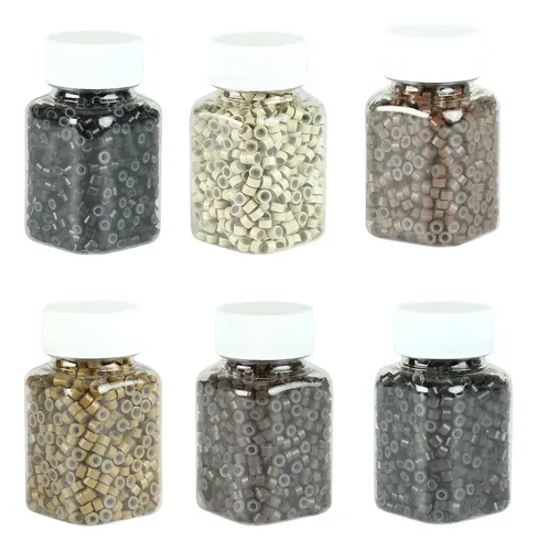 500pcs Anillos De Silicona Para Extensiones De Cabello Y Tre