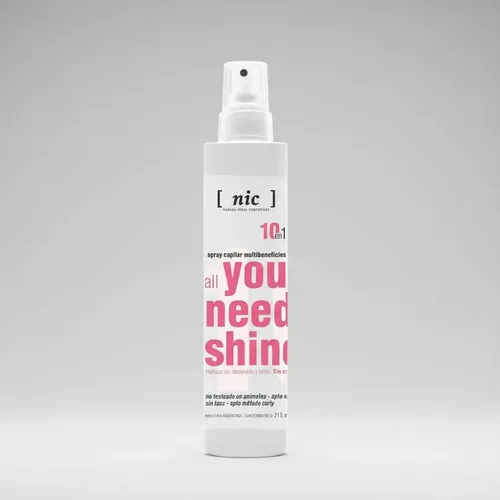 Nic Spray Capilar Sin Enjuague 10 En 1 All You Need Is Shine