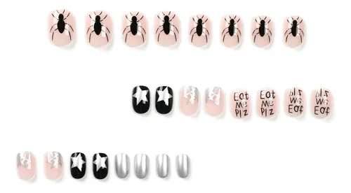Uñas Decoradas Al Estilo Occidental Para Halloween