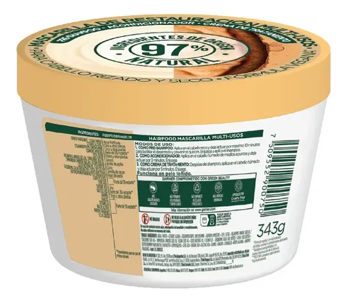 Mascarilla Fructis Hair Food Cacao 350 ml