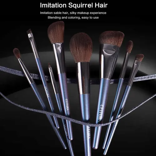 Set De Brochas De Maquillaje Suaves, 8 Piezas Para Una Aplic