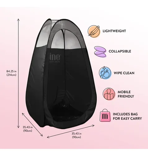 Carpa Plegable Minetan Spray Tan Portátil Y Ligera