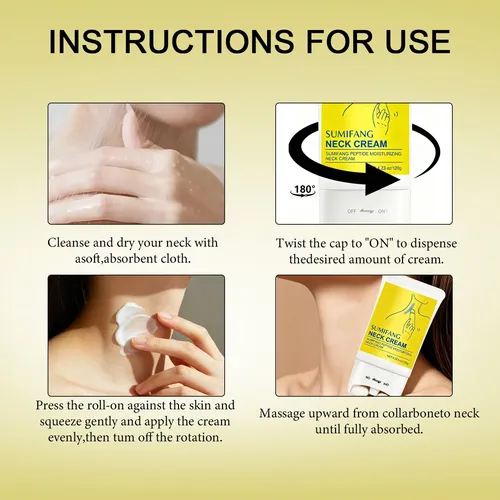 Crema De Cuello Roll-on: Péptidos, Hidratante, Reafirma Y Su