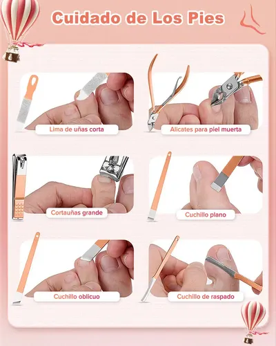 Sk  Manicura Y Pedicura 24 En 1 Set Manicura Profesional