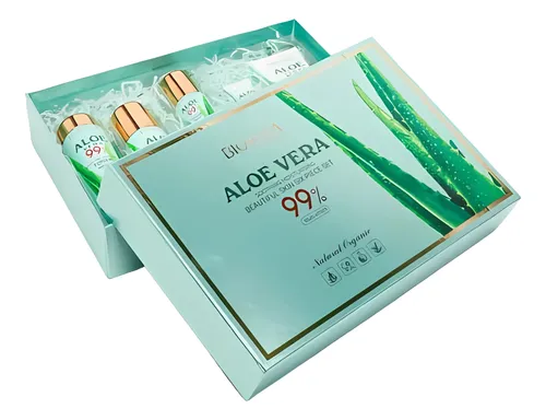 Kit Combo Skincare Bioaqua Aloe Vera 99% X6 Productos