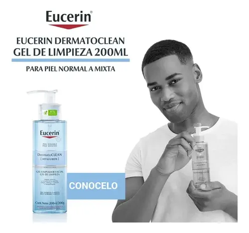 Gel De Limpieza Eucerin Facial Dermatoclean Hyaluron 200ml