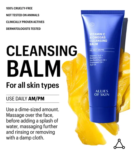 Bálsamo Limpiador Allies Of Skin Con Vitamina C Y Omegas 100