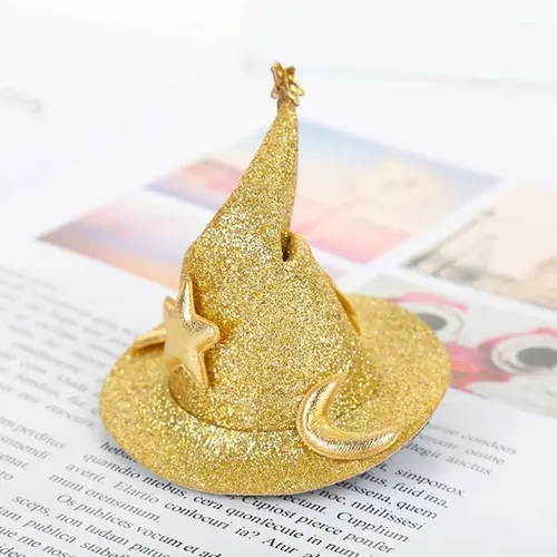 8 Pinzas Para Cabello Sombrero De Bruja, Set De 8