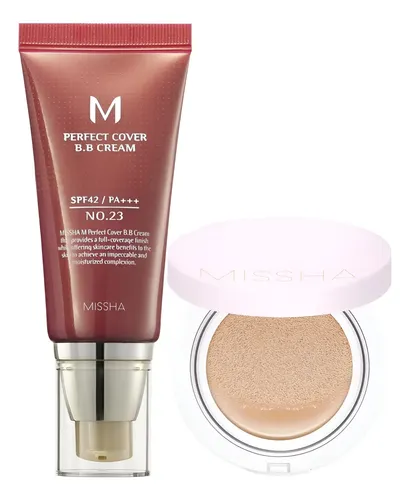 Paquete Dúo Missha M Perfect Cover Bb Cream Y Magic Cushion