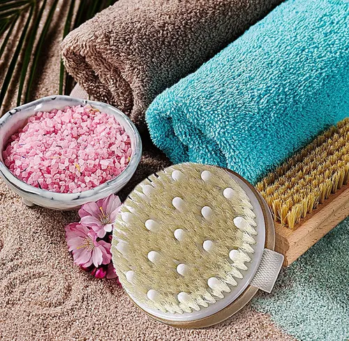 Cepillo Corporal Bambú Exfoliante Anticelulitis Spa