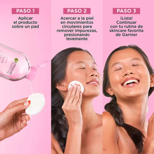Agua Micelar Garnier Skin Active Desmaquillante 400 Ml