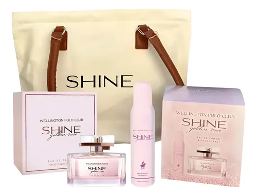 Wellington Polo Club Shine Golden Rose Edp 100ml + Deo 127ml Floral