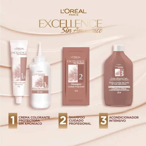 Coloración Permanente Excellence Sin Amoníaco L’oréal Paris