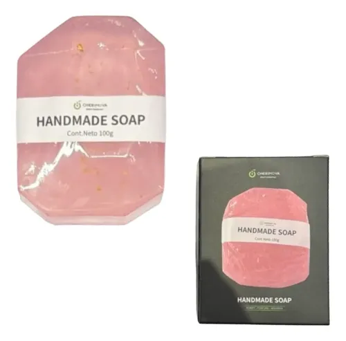 Jabón Artesanal Handmade Soap Rosa Limpieza Cuidado Corporal