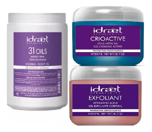 Promo ×3: Crema 31oils 1 Kl+ Criogel 500g+ Exfoliante X 500g