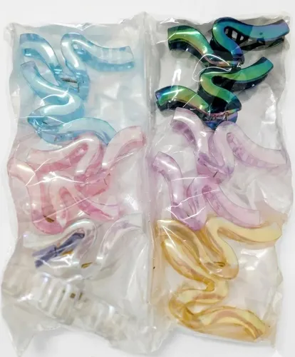 Broches Para El Pelo X12 Tornasolado Mujer Urbanchic 1010