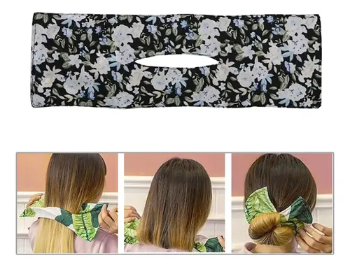 ..2 Set Summer Deft Bun Hair Bands Alambre Diadema Multicolor