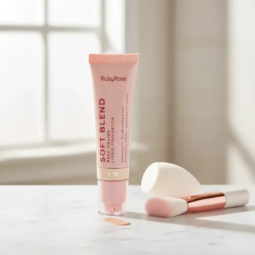 Base De Maquillaje Liquida Matte Soft Blend Ruby Rose