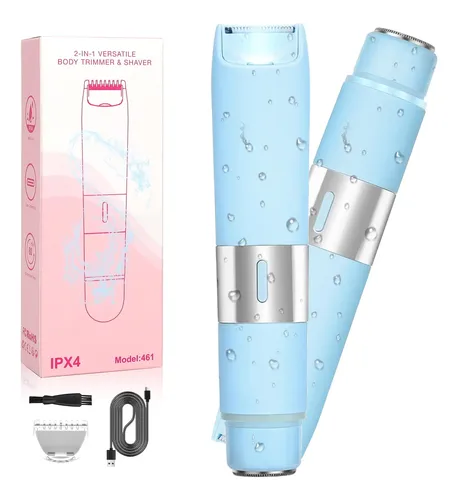 Depiladora Eléctrica Recortadora Bikini Qreeyx Doble Cabezal