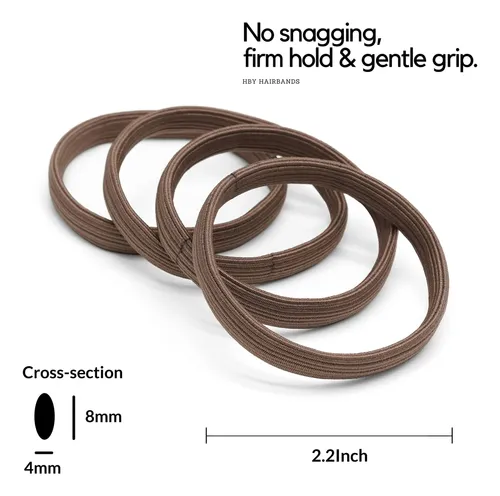 Cintas Para Cabello Grueso, Soportes Para Coletas De Agarre