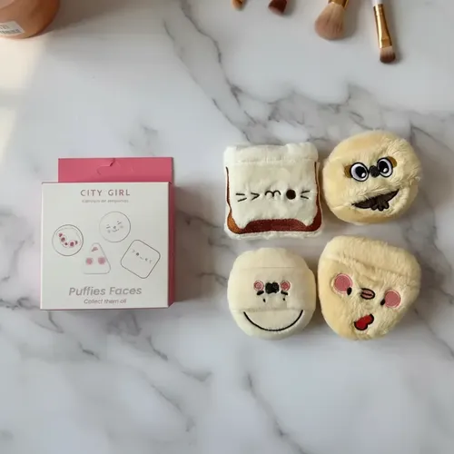 Esponja De Maquillaje City Girl Puffies Faces Sorpresa