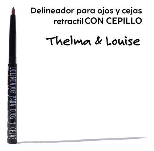 Lápiz Delineador Cejas Marrón Oscuro Thelma & Louise Retráctil Con Cepillo