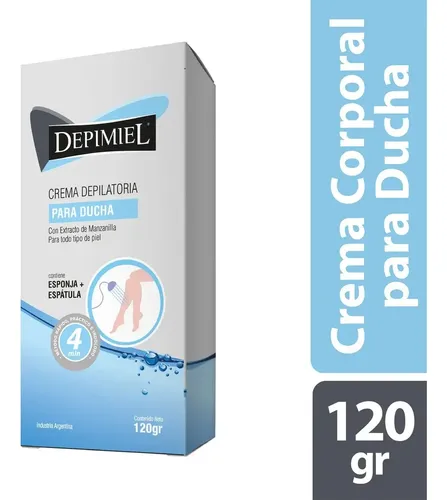 Crema Depilatoria Para Ducha Depimiel Con Manzanilla X 120g