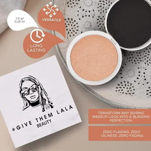 Iluminador En Polvo Compacto Goddess De Give Them Lala