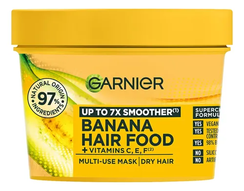 Mascarilla Garnier Ultimate Blends Hair Food Banana, 390 Ml