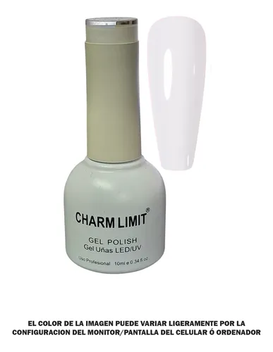 Esmalte Semipermanente Color Blanco Uv/led Charm Limit 10ml