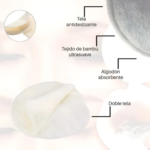 Kitx3 Pads Para Piel Suave Lavable Hipoalergenico Natural