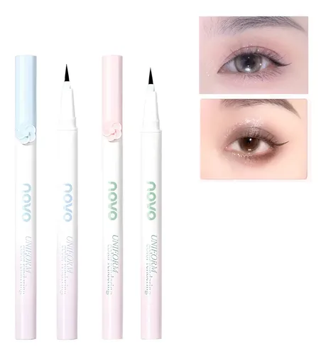 Delineador En Fibra Ultra Fino Fino Waterproof Flower Novo