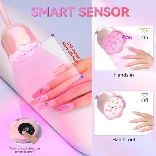 Lámpara Uv Led Para Uñas 30w Recargable Con Temporizador