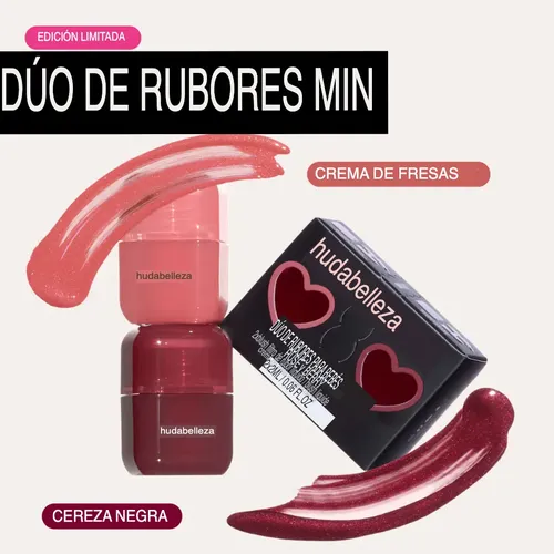 Huda Beauty- Baby Blush Duo. Rose & Berry Tono Del Maquillaje Rose-berry