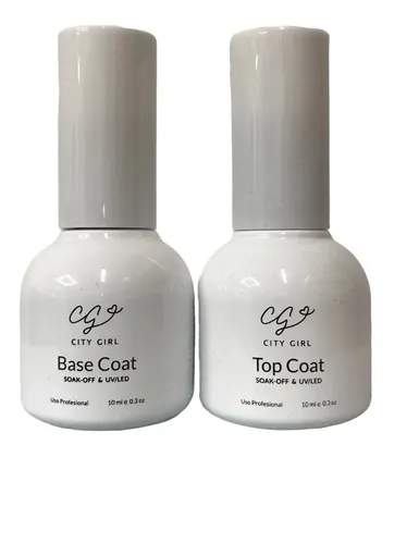 Top Coat Y Base Coat City Girl 10ml Aprobado