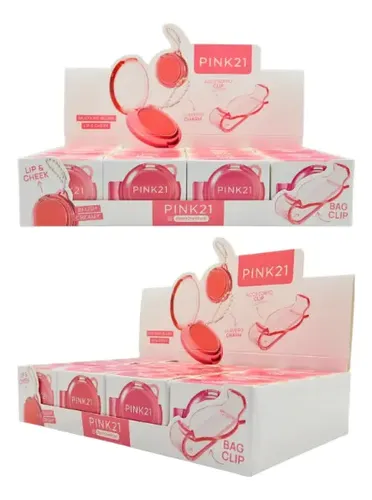 Blush Rubor Crema Llavero + Clip Pink21 Lip & Cheek Multiuso