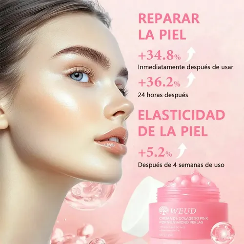 Crema Hidratante Reparadora Weud Rosa Y Salmón