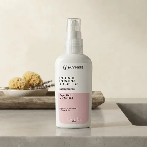 Crema Facial Retinol Rostro Y Cuello Anti Arrugas Arvensis