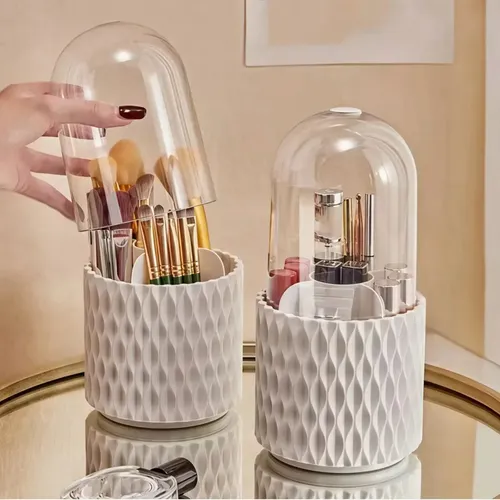 Organizador Giratorio 360 Para Brochas Con Tapa