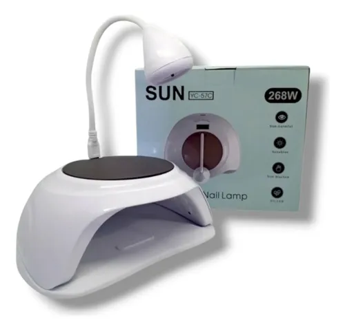Lampara Cabina Manicura Sun Yc-57c Doble Función 56 Led/268w
