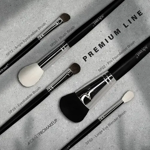 Long Duo Fiber Brush Sp28 Brocha Multitask Idraet Color Negro