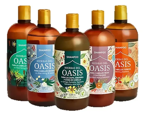 Shampoo Hierbas Del Oasis 500 Ml Cabellos Secos