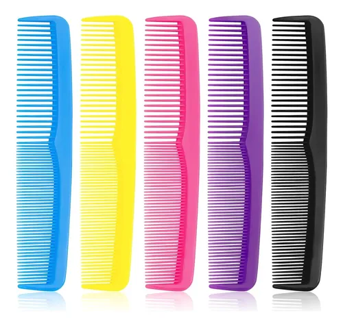 Pack X 12 Peines Familiar 19 Cm Plásticos Colores Surtidos