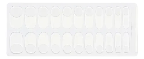 Tiras De Uñas de Gel Premium 22u Autoadhesivas – No Necesitan Lámpara Uv – Francesita Clasica