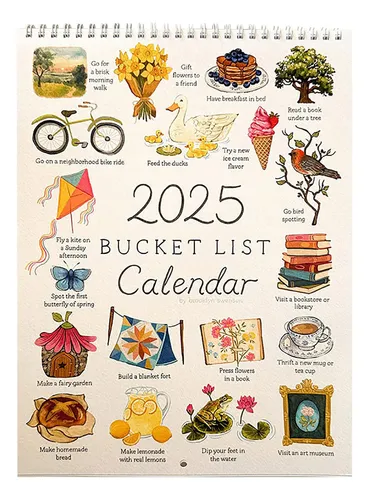 J Calendario J 2025 Con Lista Deseos Para Hacer Que Cada Me