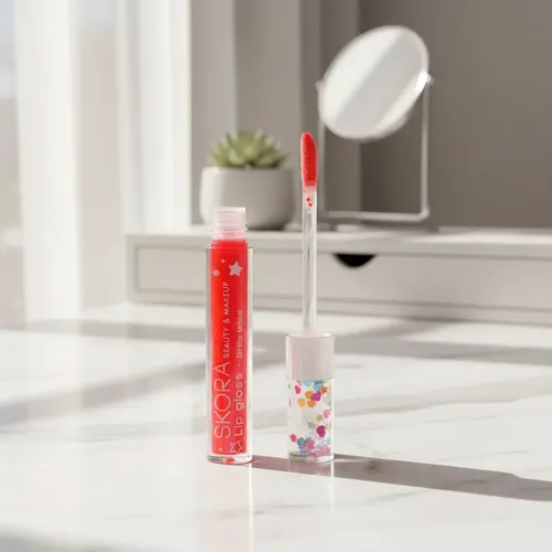 Caja 24 U Brilllo Labial Frutal Con Estrellitas Skora Beauty
