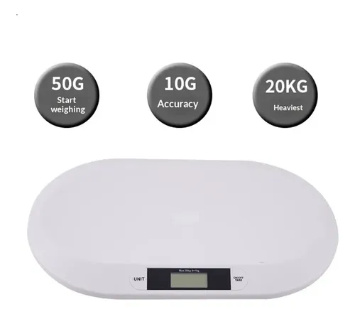 Báscula Electrónica For Bebés De Alta Precisión (20 Kg) 3v